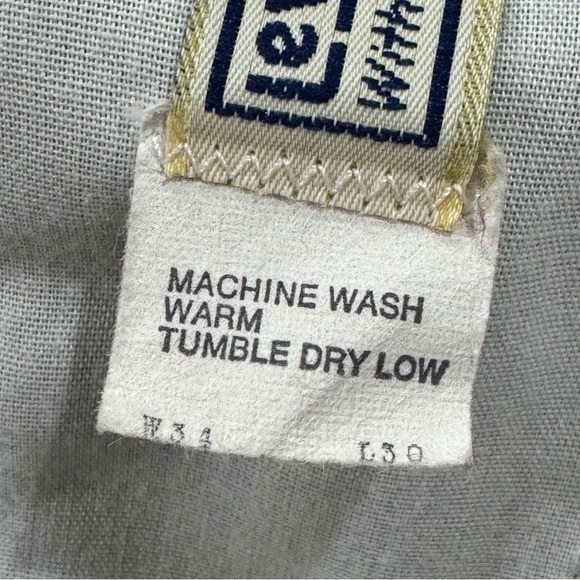 Vintage 80s Levi's Corduroy Pants High Rise Straight Leg Loose Fit Gray | 33" - Picture 13 of 14